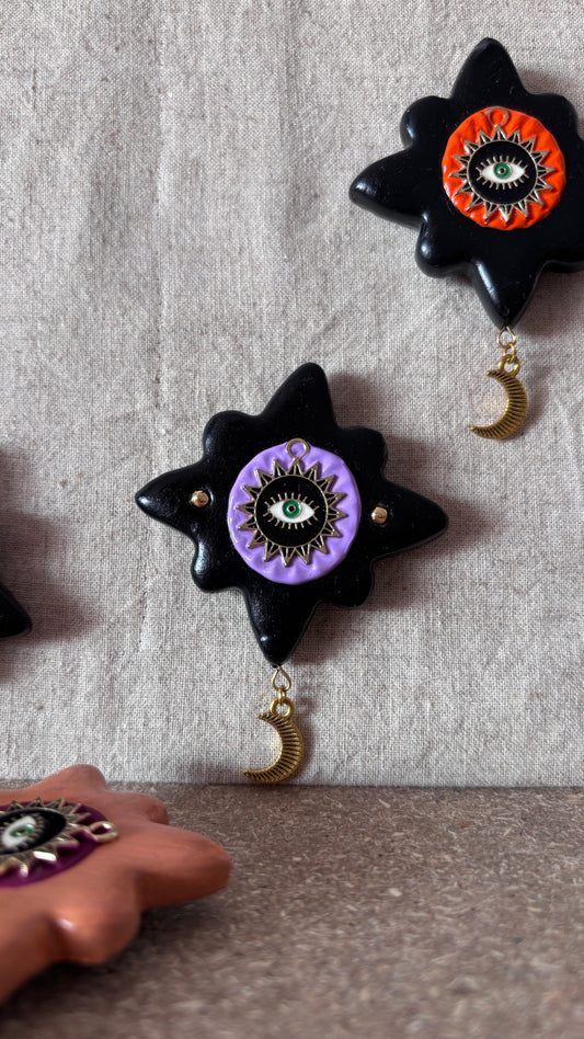 Magnet Noir Oeil Lila & Lune