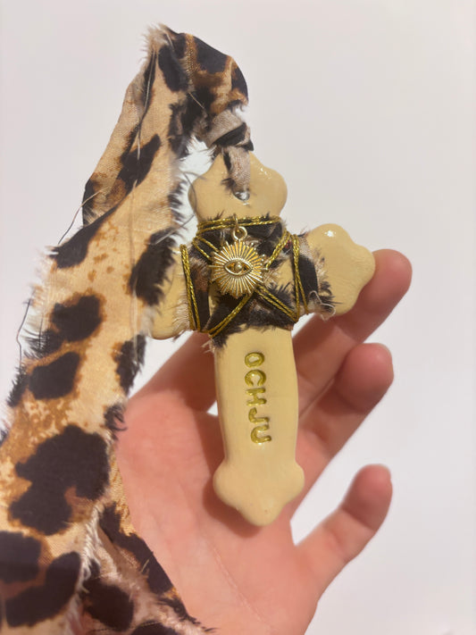 Suspension Murale Croix Beige "OCHJU"