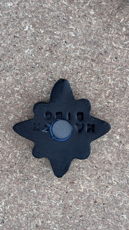 Magnet Noir Madone Blanche