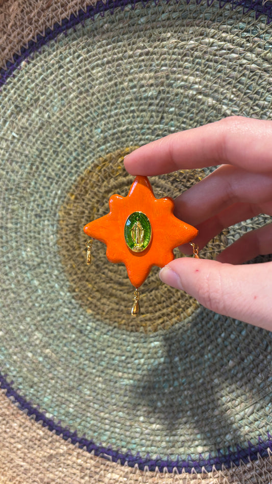 Magnet Orange Madone Verte