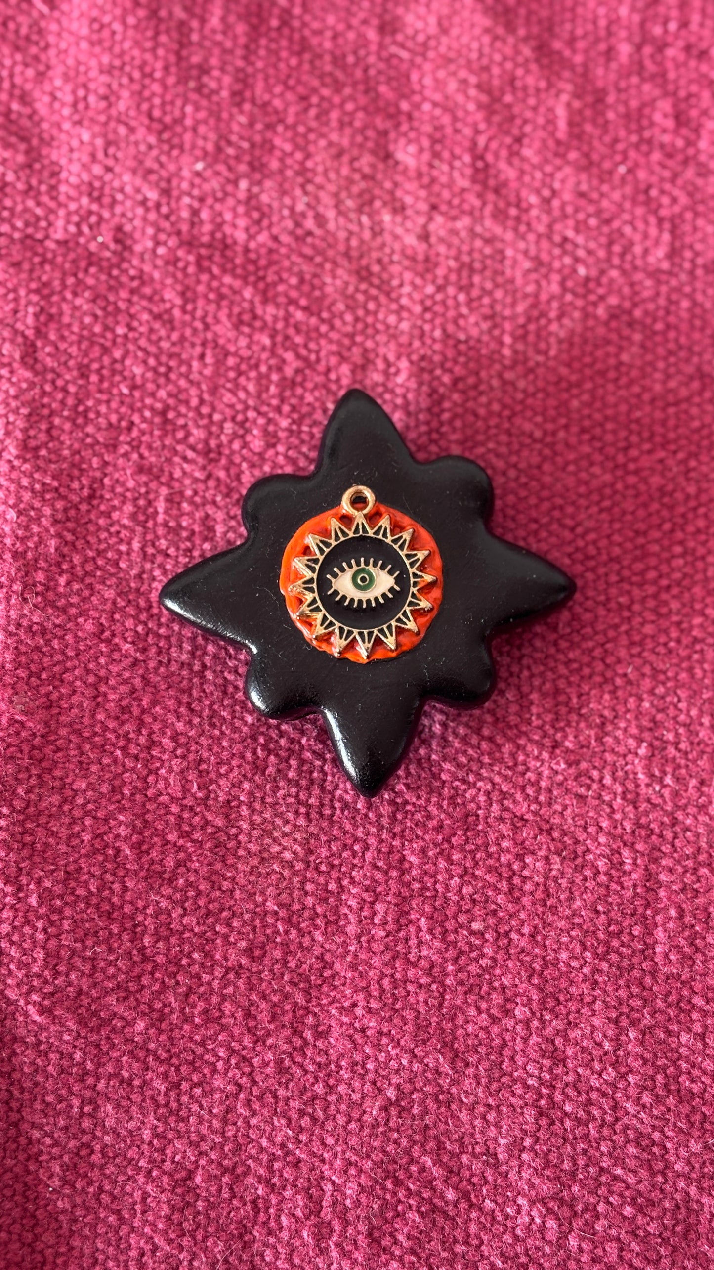 Magnet Noir Oeil Protecteur