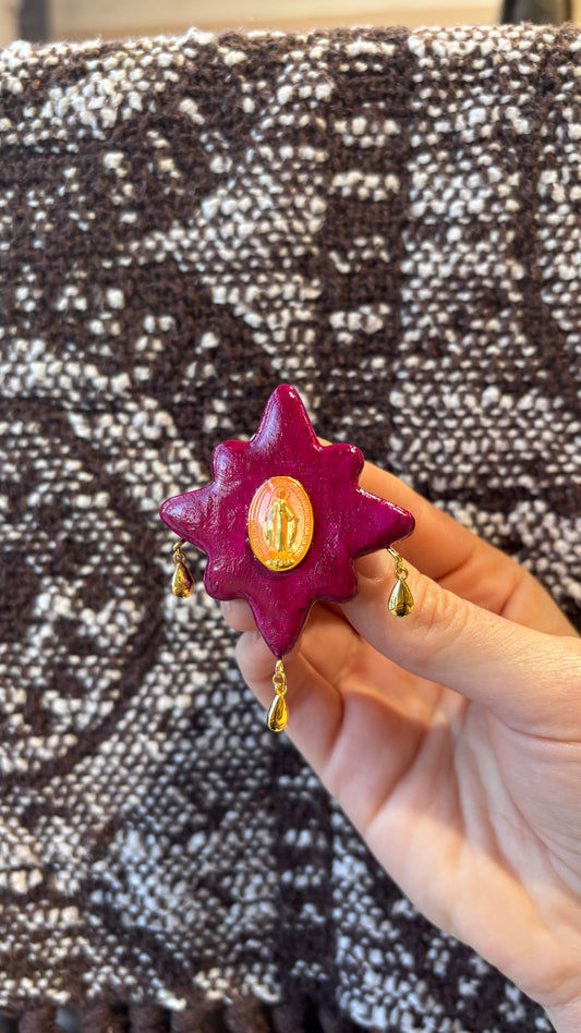 Magnet Fuschia Madone Orange