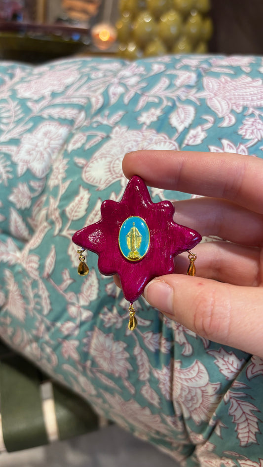 Magnet Fuschia Madone Bleue