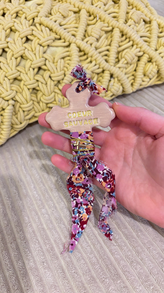 Magnet Croix "COEUR SAUVAGE"