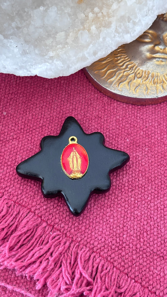 Magnet Noir Madone Rouge