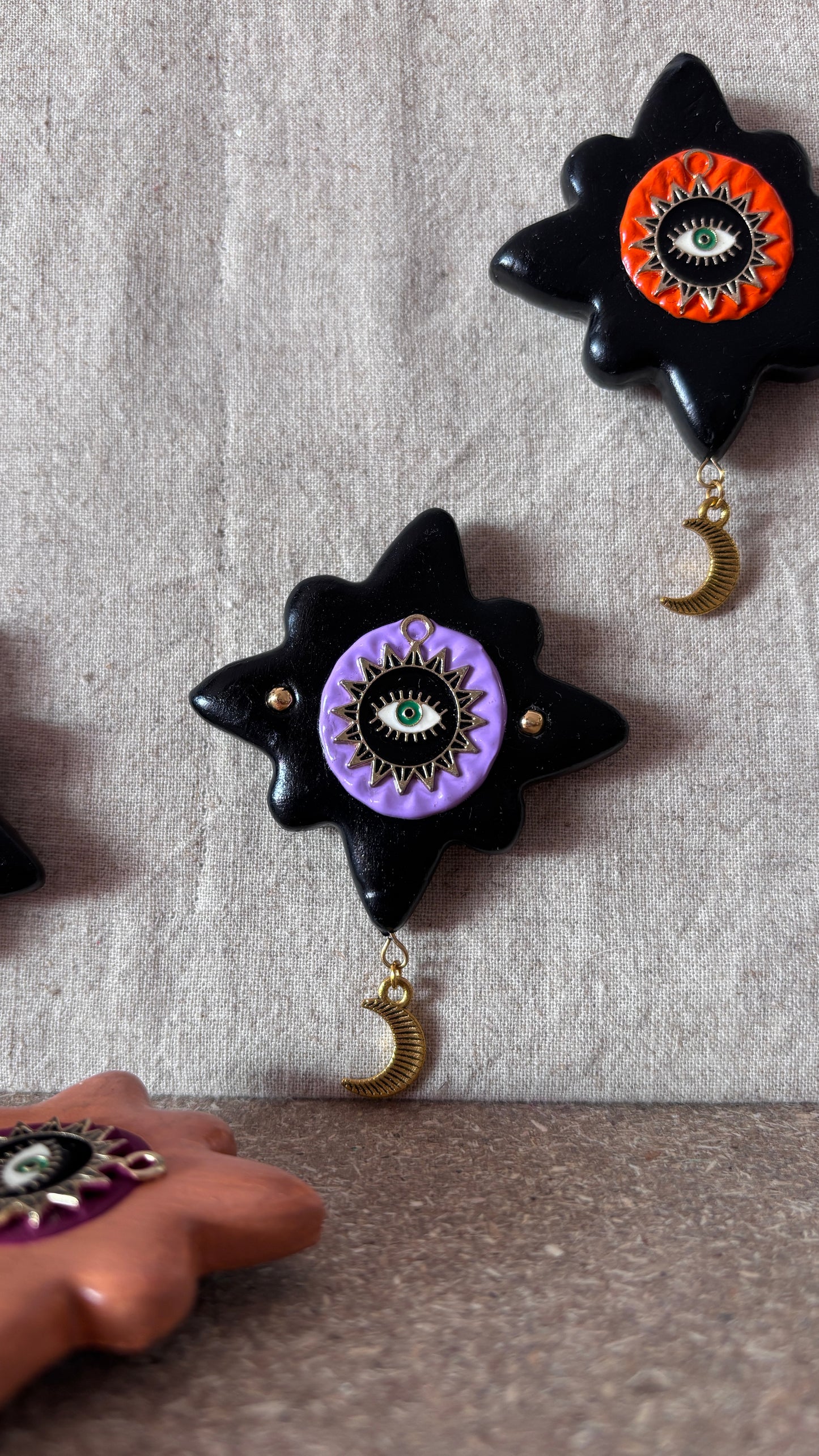 Magnet Noir Oeil Lila & Lune