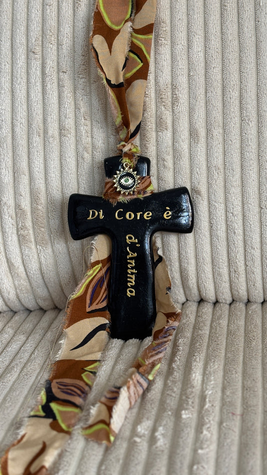 Suspension Murale Croix TAILLE XL - Di Core è d’amore