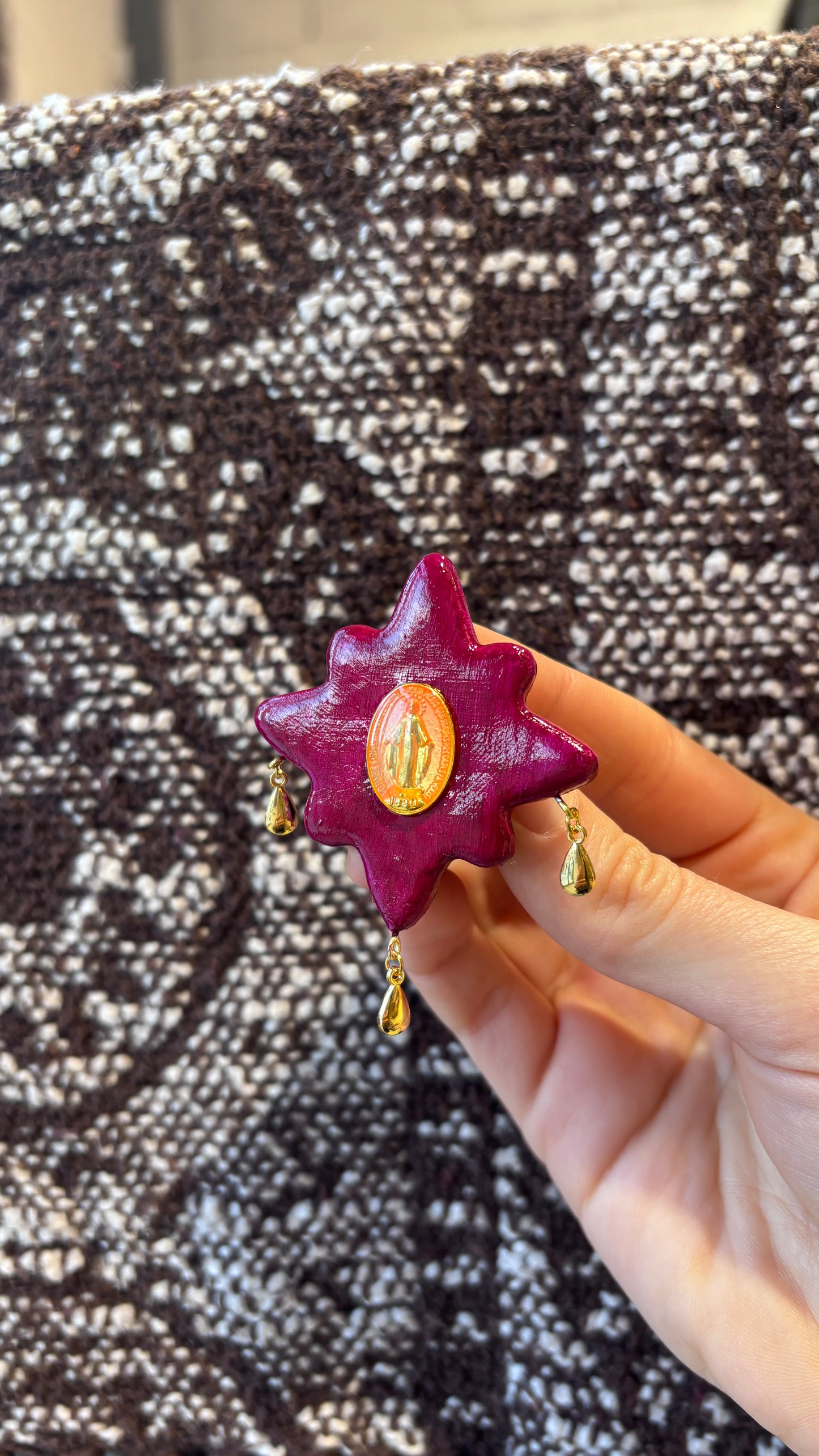 Magnet Fuschia Madone Orange