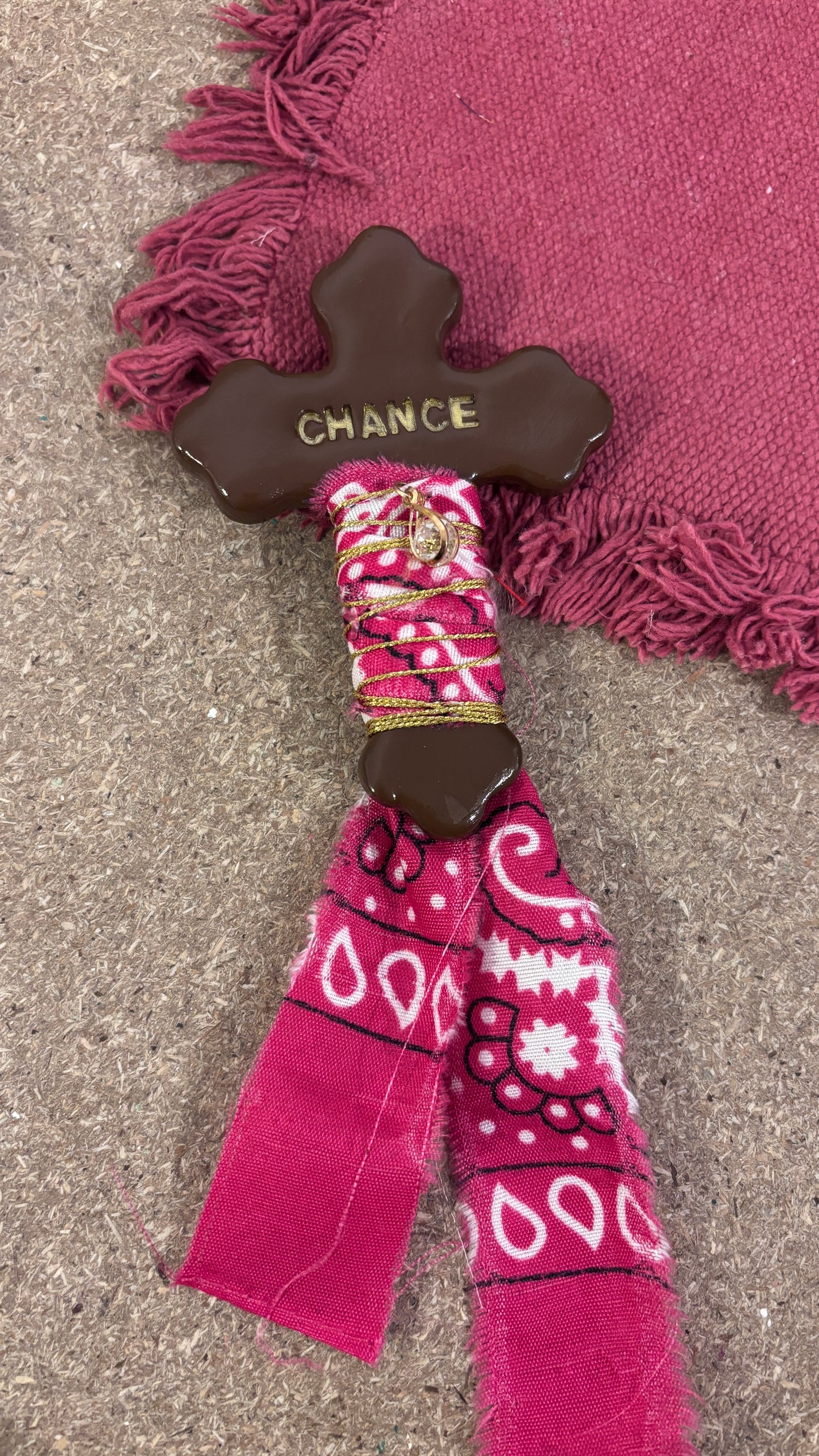Magnet Croix "CHANCE"