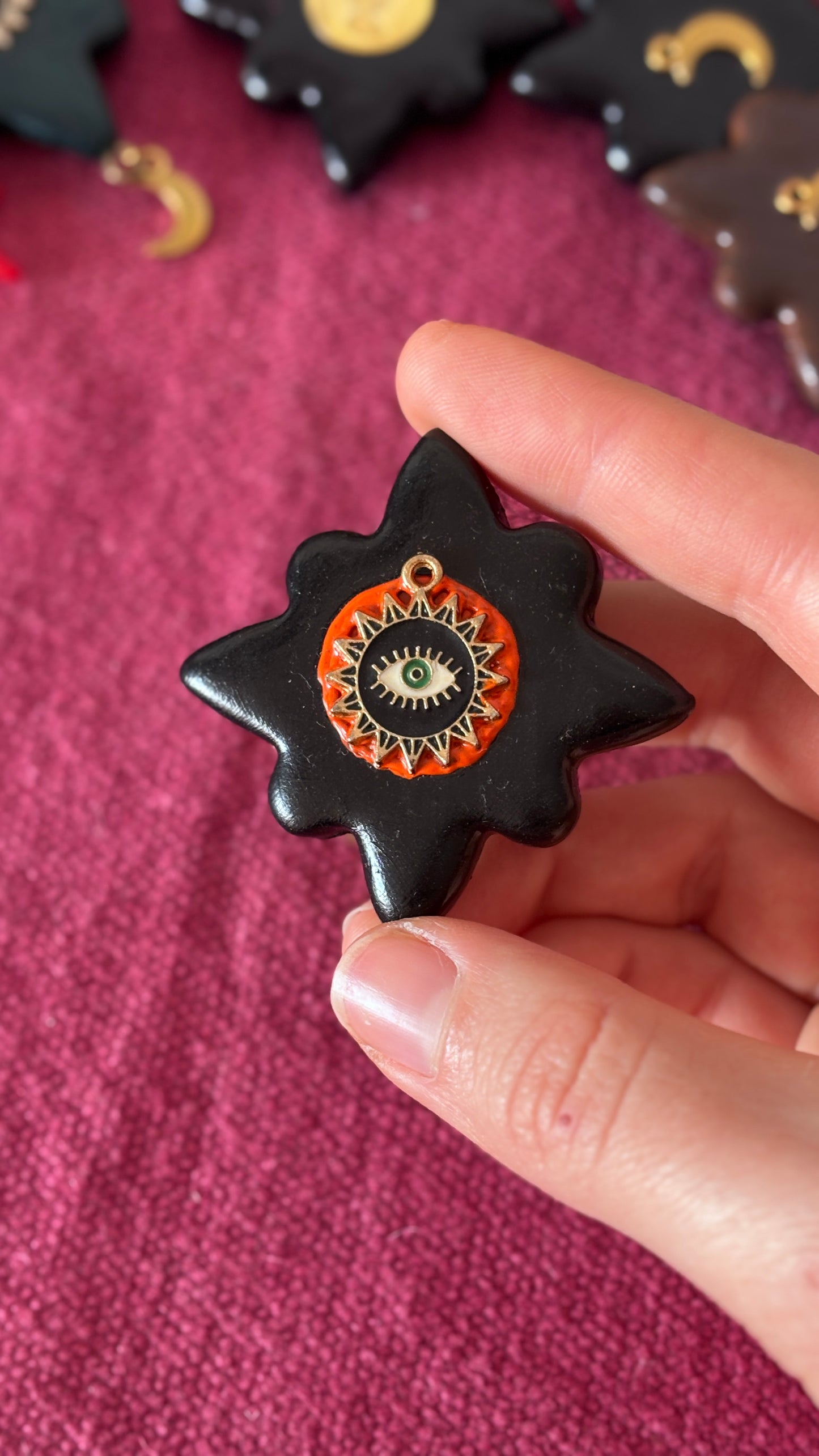 Magnet Noir Oeil Protecteur