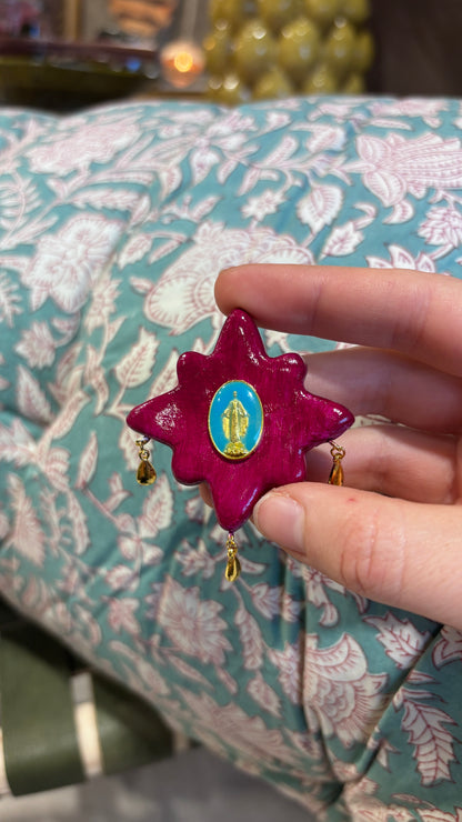 Magnet Fuschia Madone Bleue