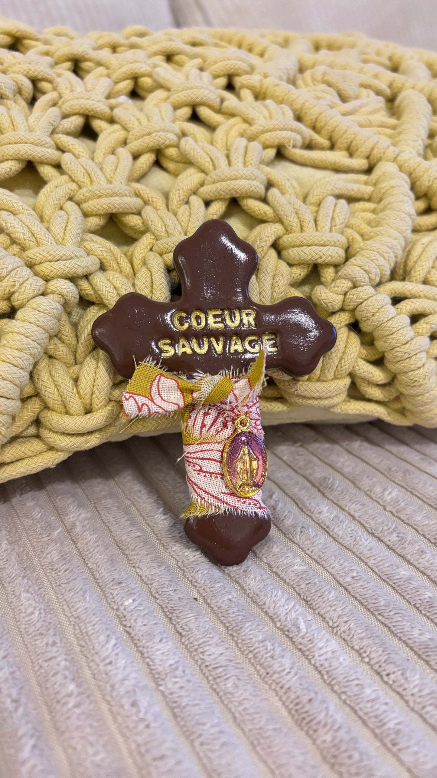 Magnet Croix "COEUR SAUVAGE"